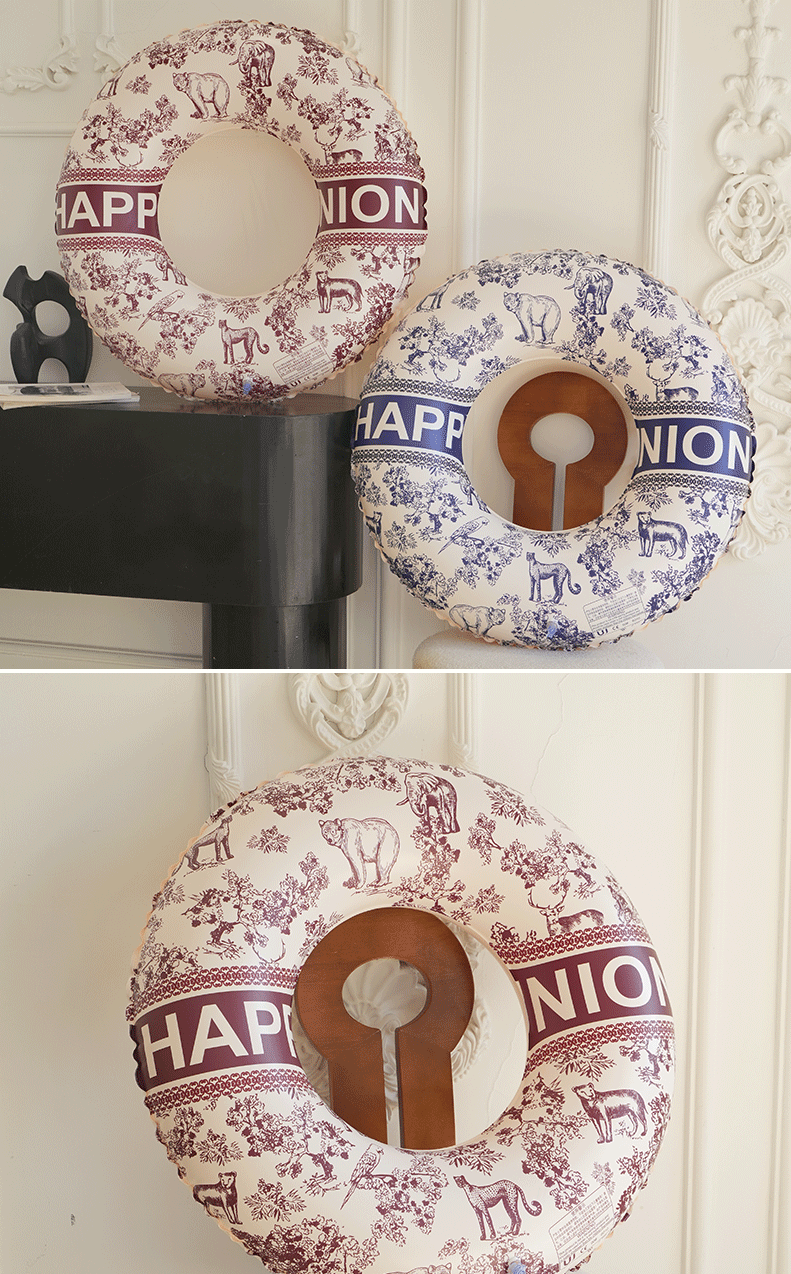 新款水墨风游泳圈成人加大加厚把手创意古典风格泳圈浮圈腋下圈详情8