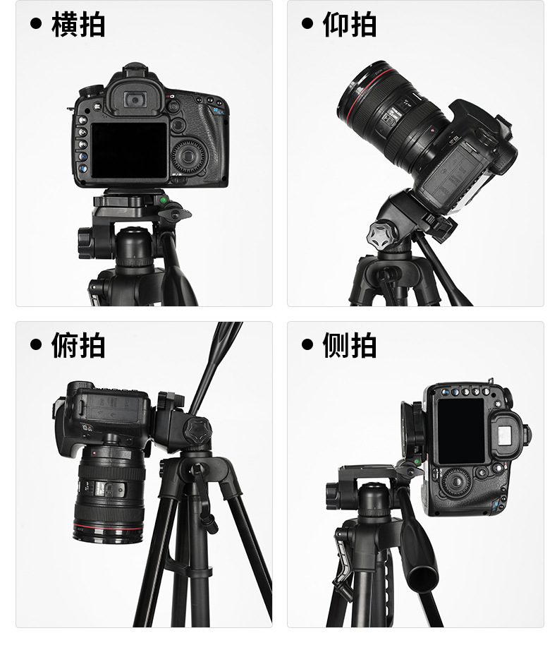 三脚架自拍杆数码1.7米自播三脚架3520稳定支架详情9