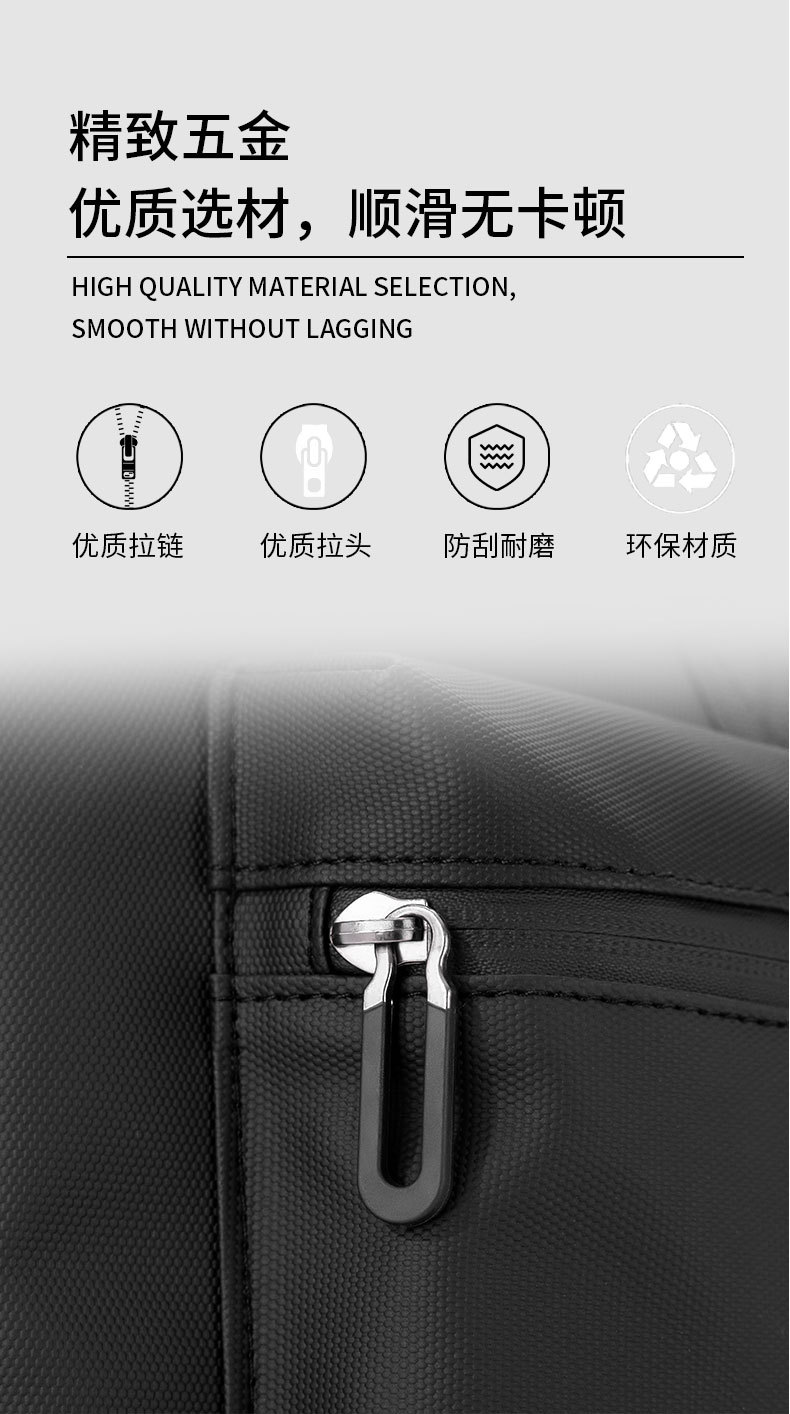 日系男士双肩包户外骑行背包大容量尼龙皮膜电脑双肩包男学生书包详情18