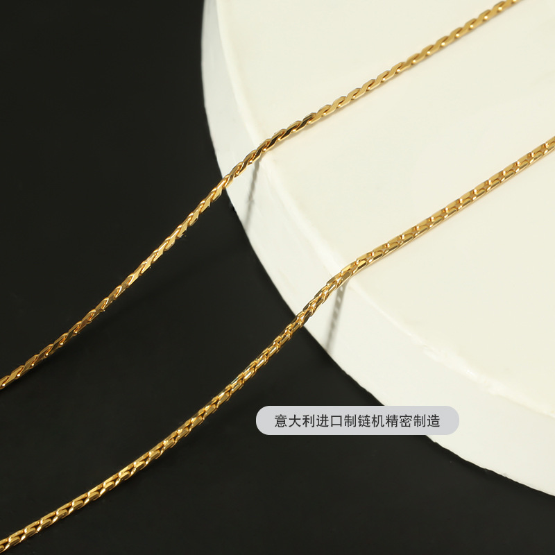 S925纯银项链蛇骨链意大利小众批发饰品设计轻奢女高级感跨境配饰详情18