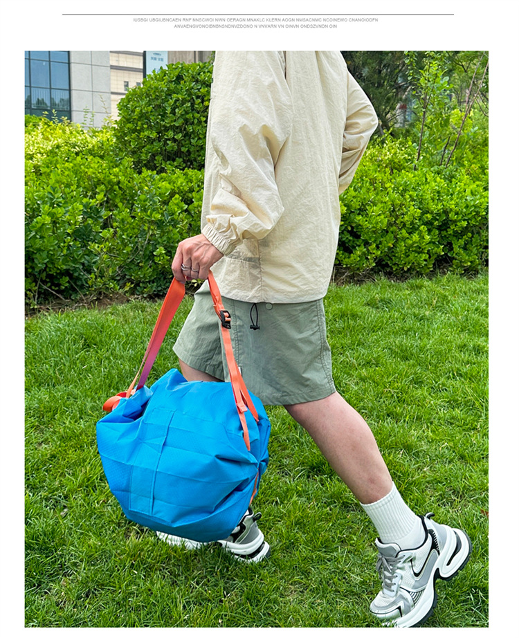 Yitu Warner Heim backpack, foldable portable storage bag, large capacity basketball bag, drawstring bag, drawstring backpack pic 17