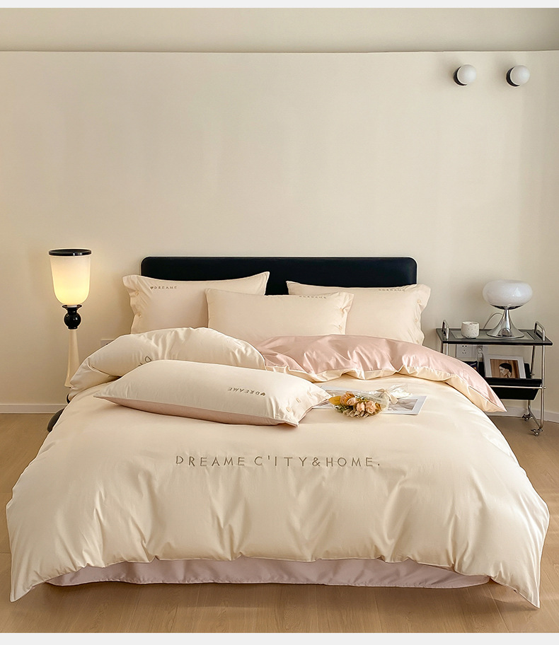 轻奢120支长绒棉床上四件套全棉纯棉刺绣款床单被套南通家纺4件套详情17