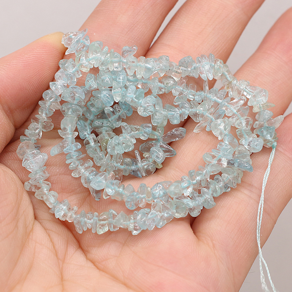 Wholesale of natural stone, crushed stone, apatite raw stone, beads with holes, semi-finished products, DIY jewelry, handcrafted accessories pic 5