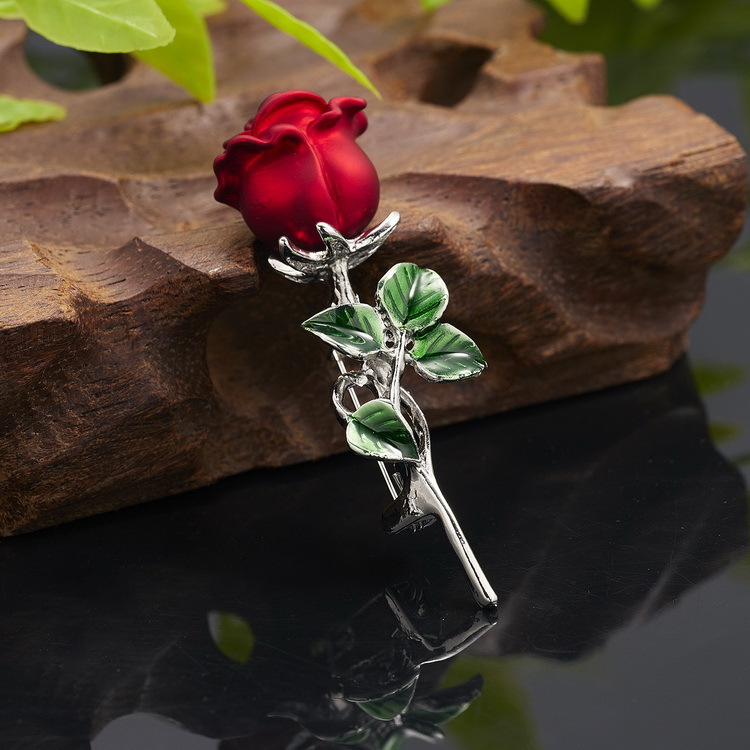 Cross-border best-selling plant series brooches, daisies, sunflowers, lacquered vases, maple leaf flower brooches and brooch accessories pic 19