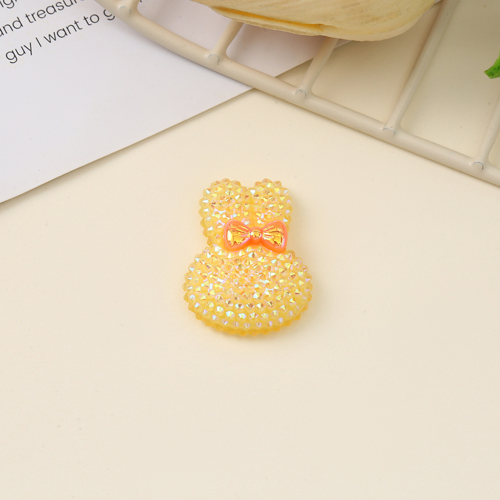 Epoxy resin AB glue resin diamond-encrusted little rabbit jewelry patch DIY phone case handcrafted material factory wholesale in stock pic 7