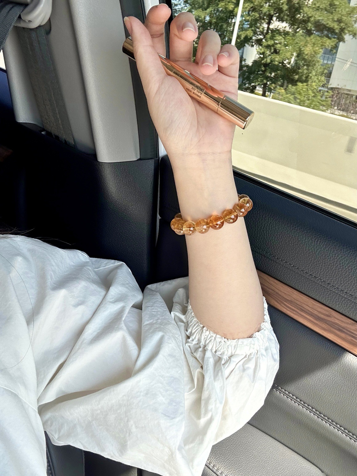 JSY【星汉灿烂】原创天然阿赛斯特莱黄水晶手串招财运礼物高级感详情18