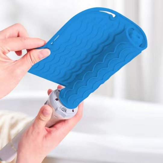 硅胶直发器隔热垫卷发棒美发隔热烫发隔热隔热垫防烫发器收纳批发详情10