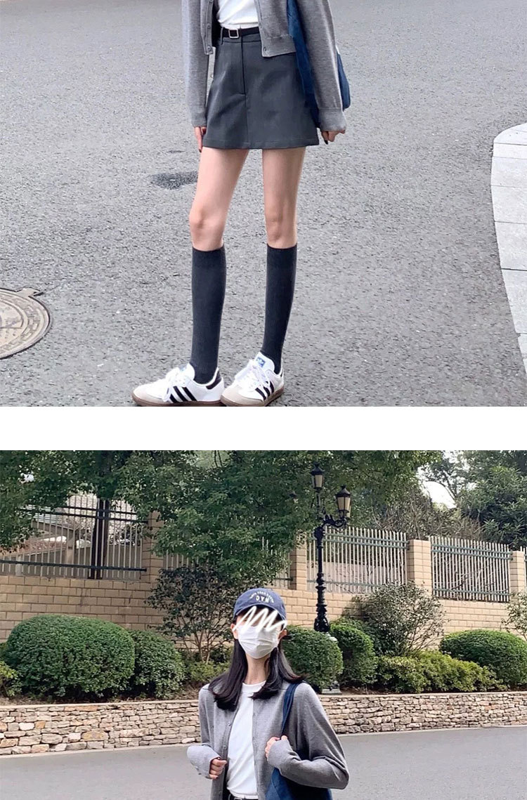 春秋百搭裙裤抗皱修身显腿短裙女高腰a字裙内衬包臀西装半身裙详情9