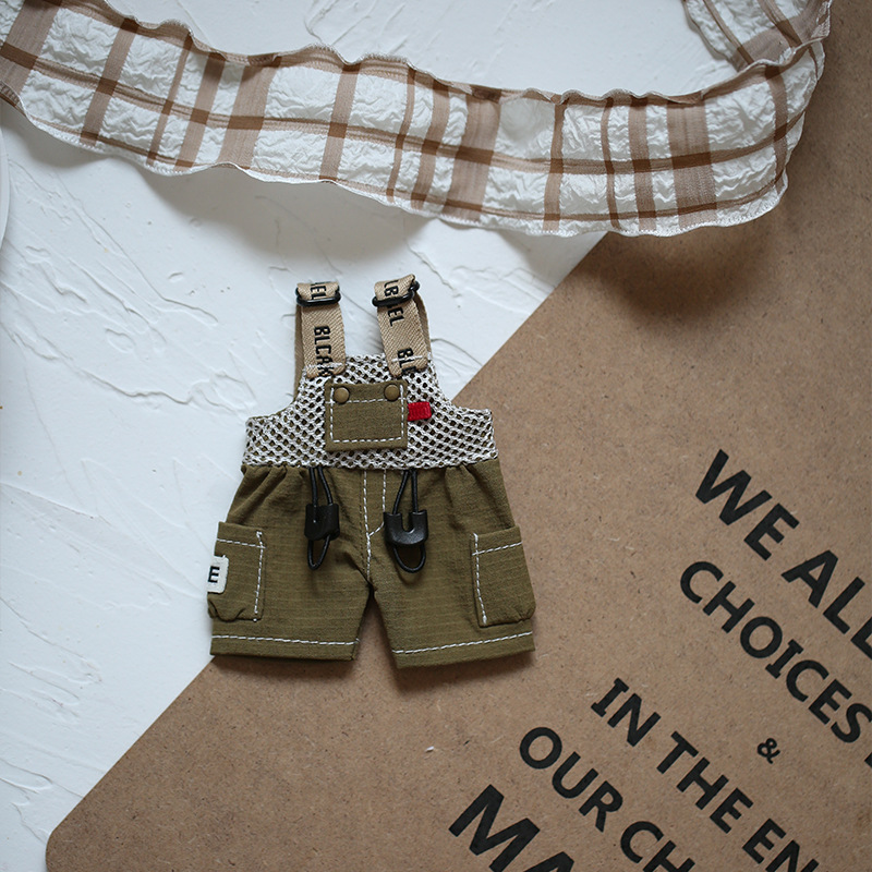 Cotton doll shorts fashion dress-up outfit Y065 Three types of overalls doll clothes dress-up game doll clothes pic 3
