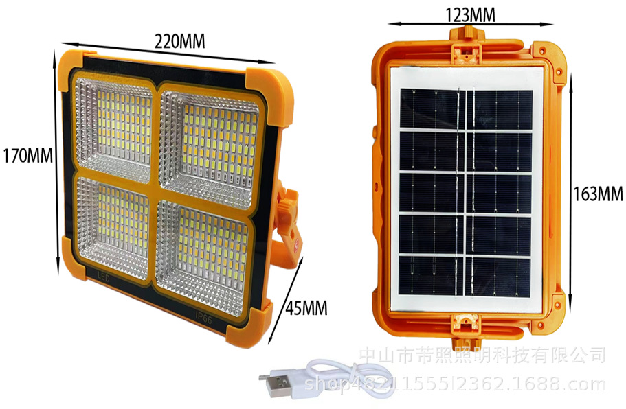 New solar emergency lights, outdoor lights, floodlights, spotlights, outdoor camping e-commerce bestsellers, factory direct sales pic 4