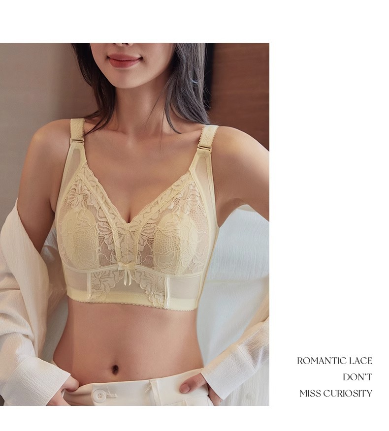 收副乳大胸显小内衣女薄款全罩杯无钢圈大码防下垂收副乳调整型文详情22