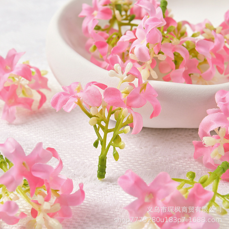 仿真桂花花头 diy十字花假花 簪花头饰材料配件 家居礼盒装饰花艺详情6