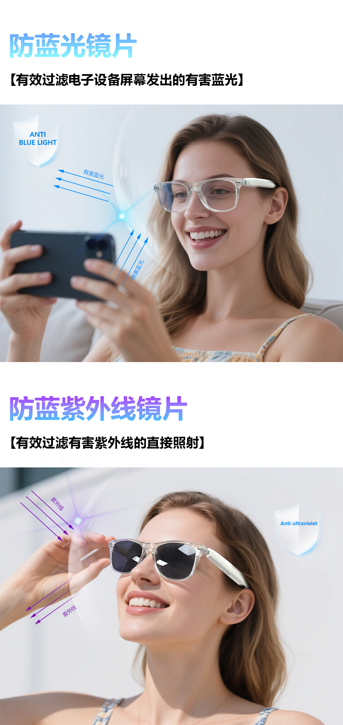 The new F16 AI translation Bluetooth glasses offer real-time translation in over 100 languages and are smart glasses for listening to music and making calls pic 10
