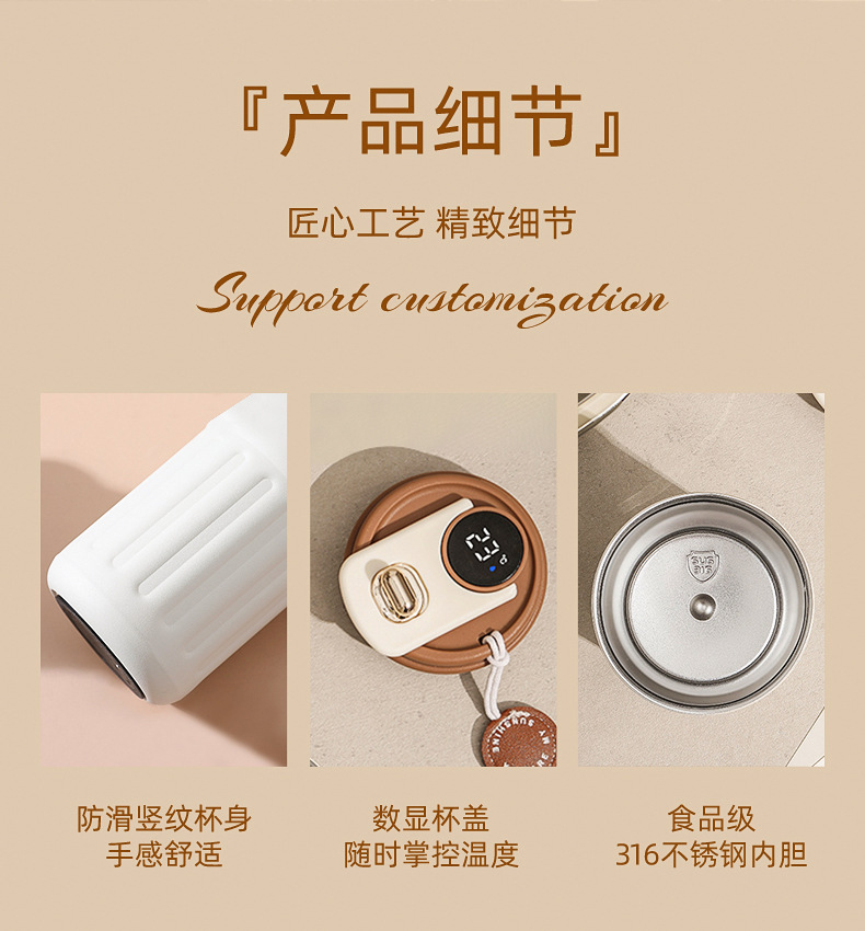 Business gift, national trend Good Luck coffee cup fan set, printed LOGO, summer gift, company souvenir gift box pic 7