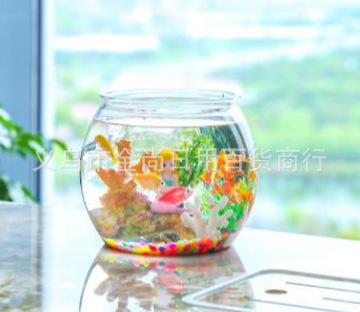 透明款办公室桌面生态缸造景观赏鱼缸家用球形摆件水培植物金鱼缸详情5