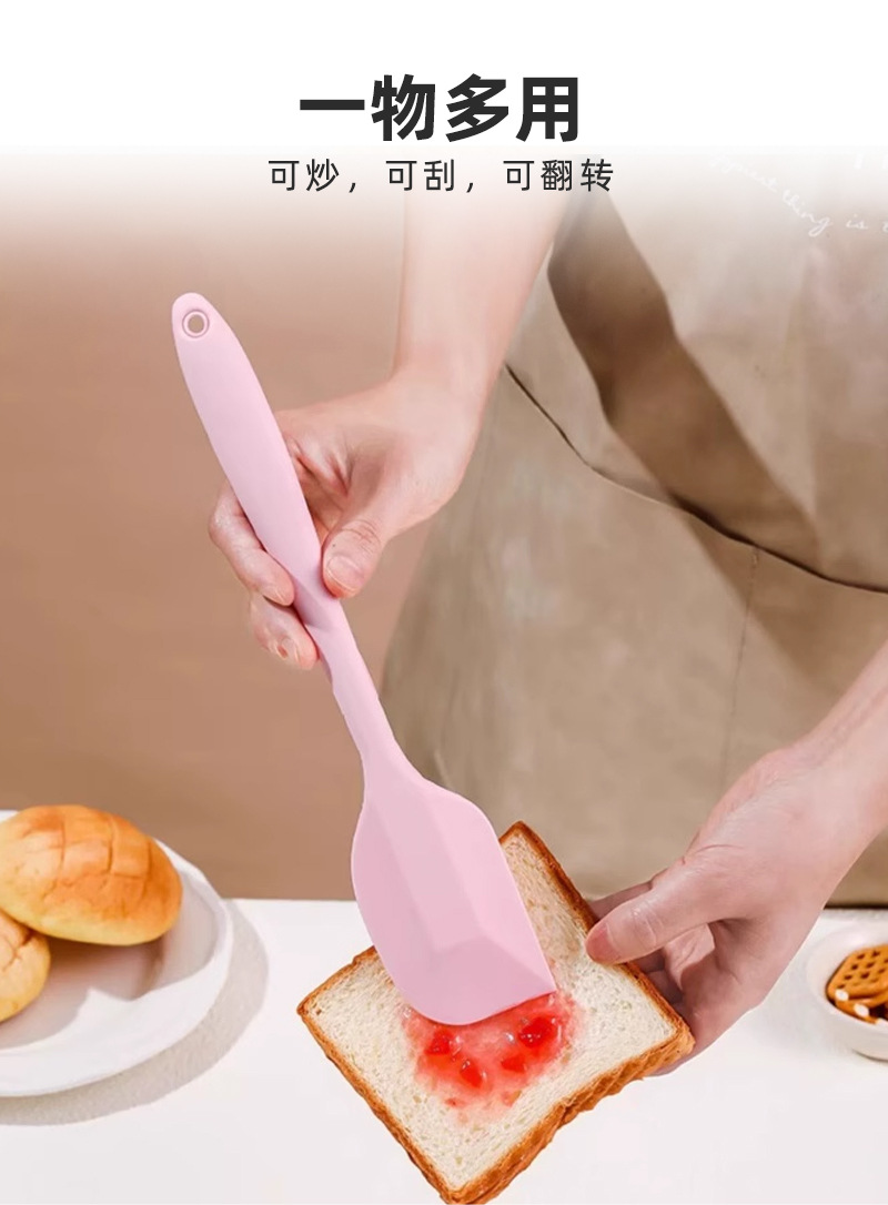 硅胶刮刀三件套一体式刮刀套装厨房烘焙工具蛋糕奶油刮刀硅胶油刷详情7
