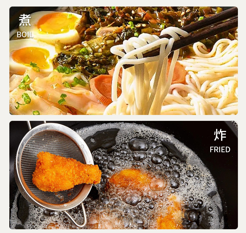 直播爆款新款双面陶瓷炒锅煎牛排平底锅不粘锅家用炒菜锅通用炉灶详情7