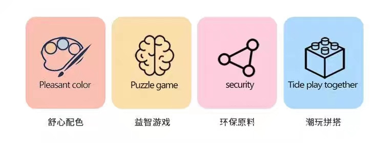 超萌花花熊猫国潮积木小颗粒儿童玩具高难度立体摆件拼图女孩礼物国潮详情2