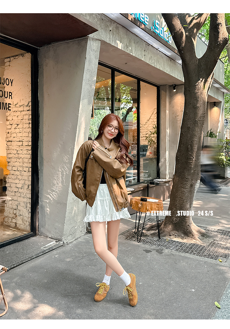 【苏茵茵同款】复古内增高德训鞋2025透气休闲运动女鞋真皮阿甘鞋详情38