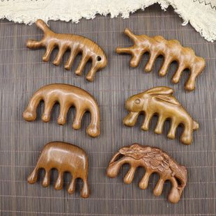 桃木剑原色一体剑雕刻桃木斧挂件小号宝剑儿童玩具工艺桃木剑批发详情2