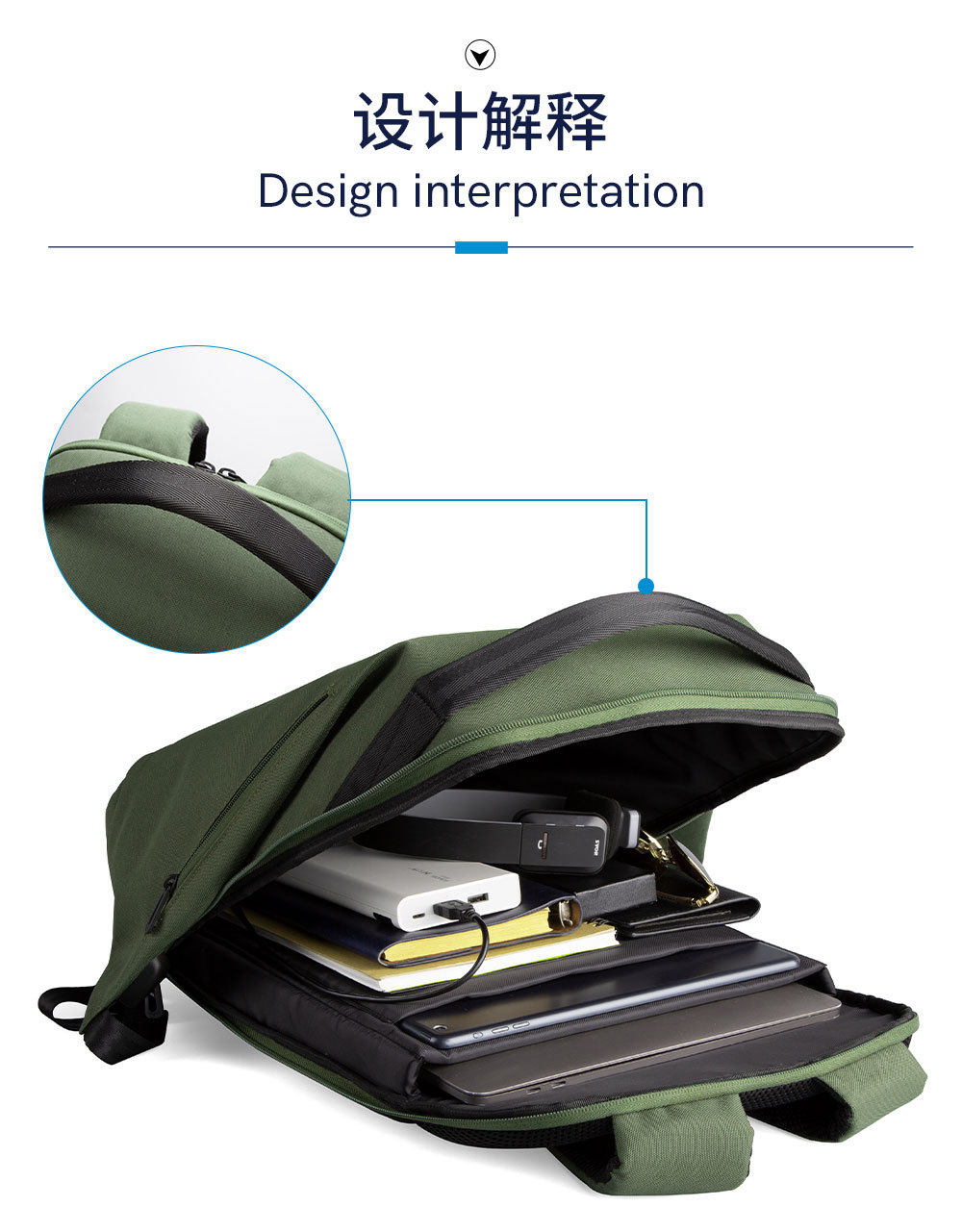 双肩包男简约时尚潮流初高中大学生书包旅行背包大容量电脑包详情3