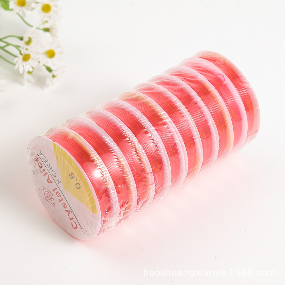 In stock: transparent elastic string, round crystal elastic string, cultural play Buddhist prayer beads, elastic string, diy beaded string, elastic string pic 8