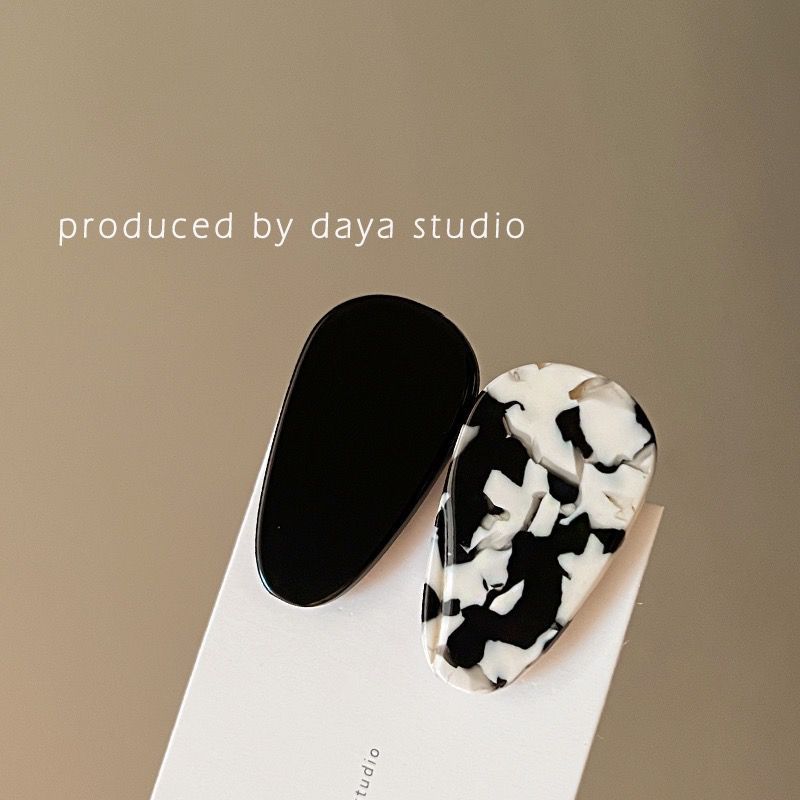 法式又日常 醋酸水滴发夹高级感小众设计气质复古发卡刘海边夹详情9