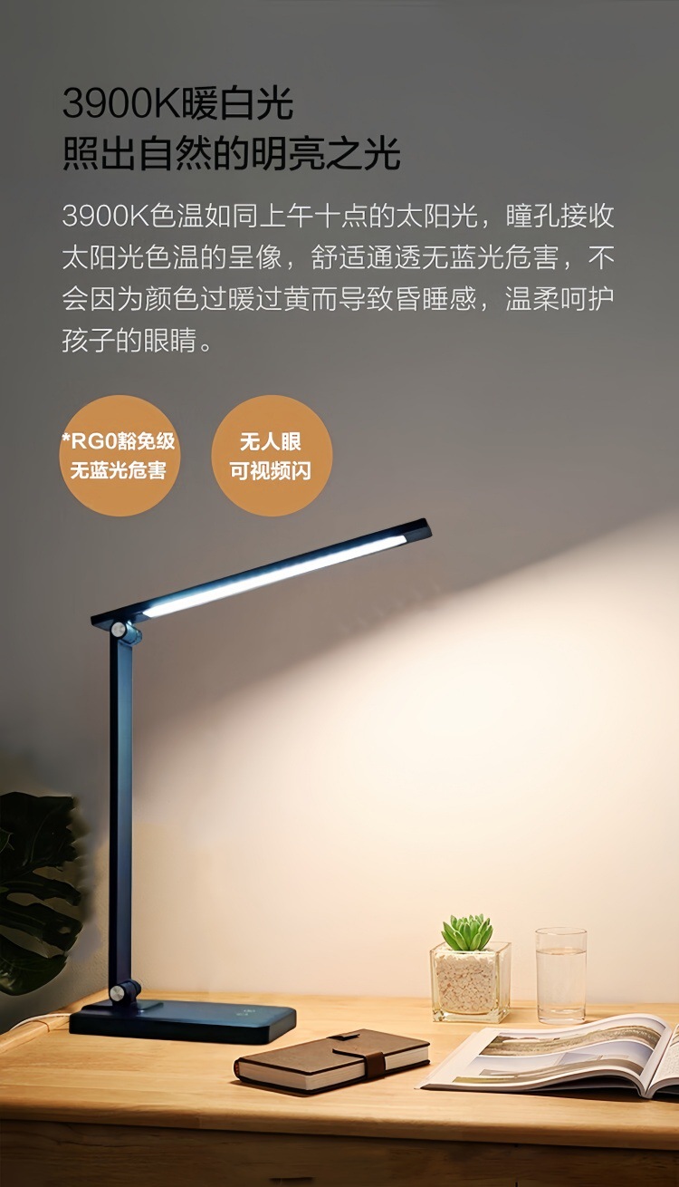 护眼台灯大容量超长续航充插电两用高中大学生防近视宿舍学习批发详情20