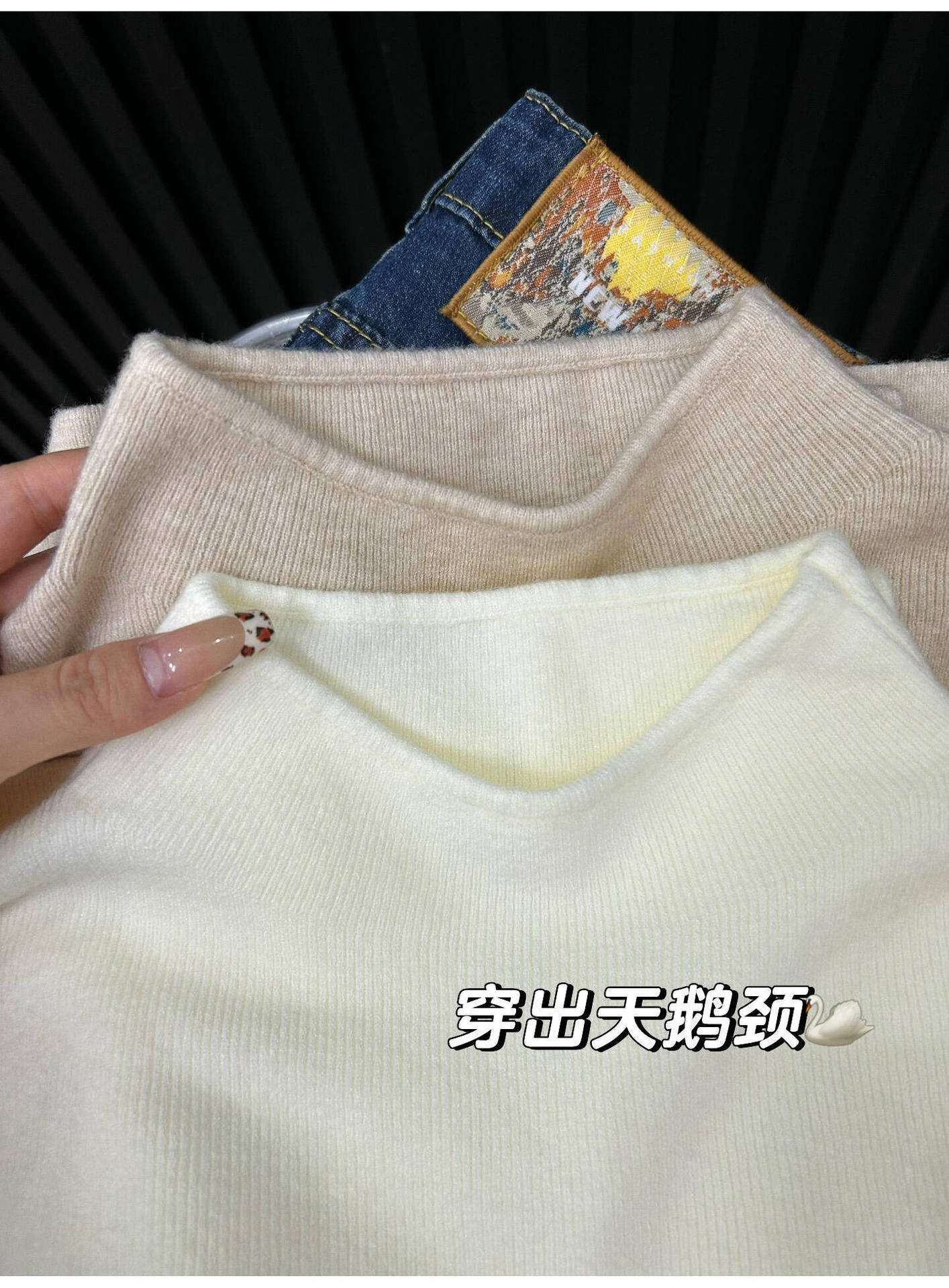A small stand-up collar layering sweater with thickened fleece, a soft and soft base layer for women, a one-piece fleece inner layer for warmth in autumn and winter, long-sleeved pic 19