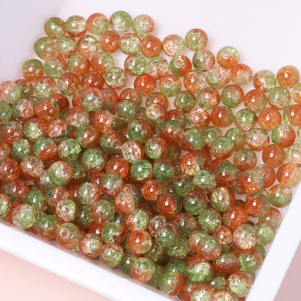 新10mm三色冰魄裂纹珠手工琉璃串珠散珠diy饰品手链配件项链材料详情3