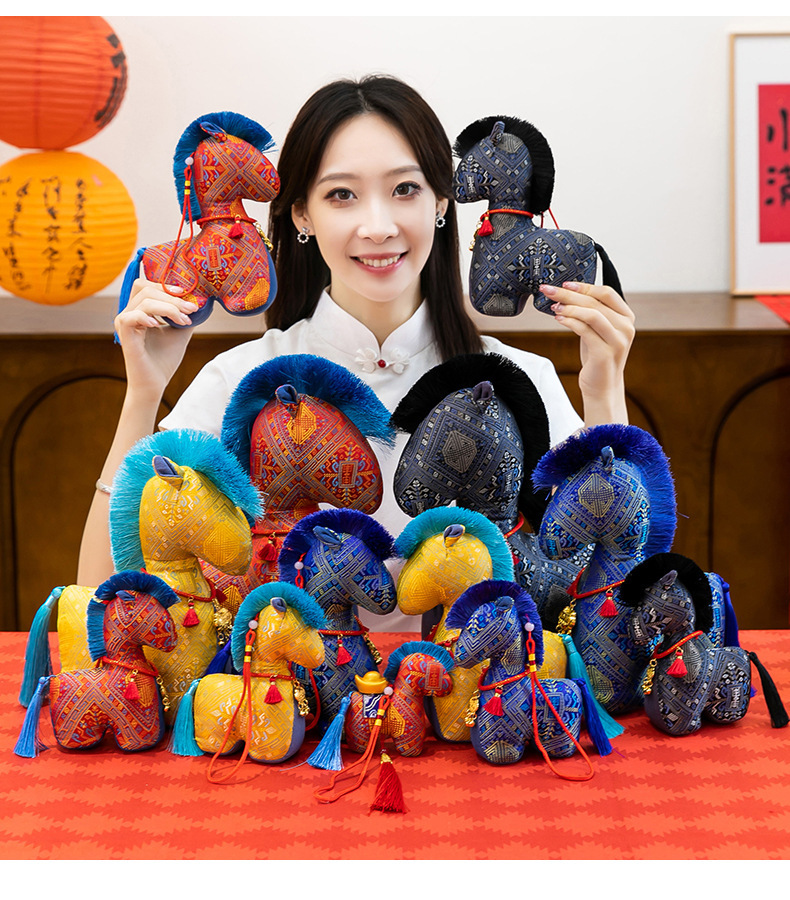 马年吉祥物毛绒玩具富贵马生肖玩偶公仔马年公司活动礼品小礼物详情9