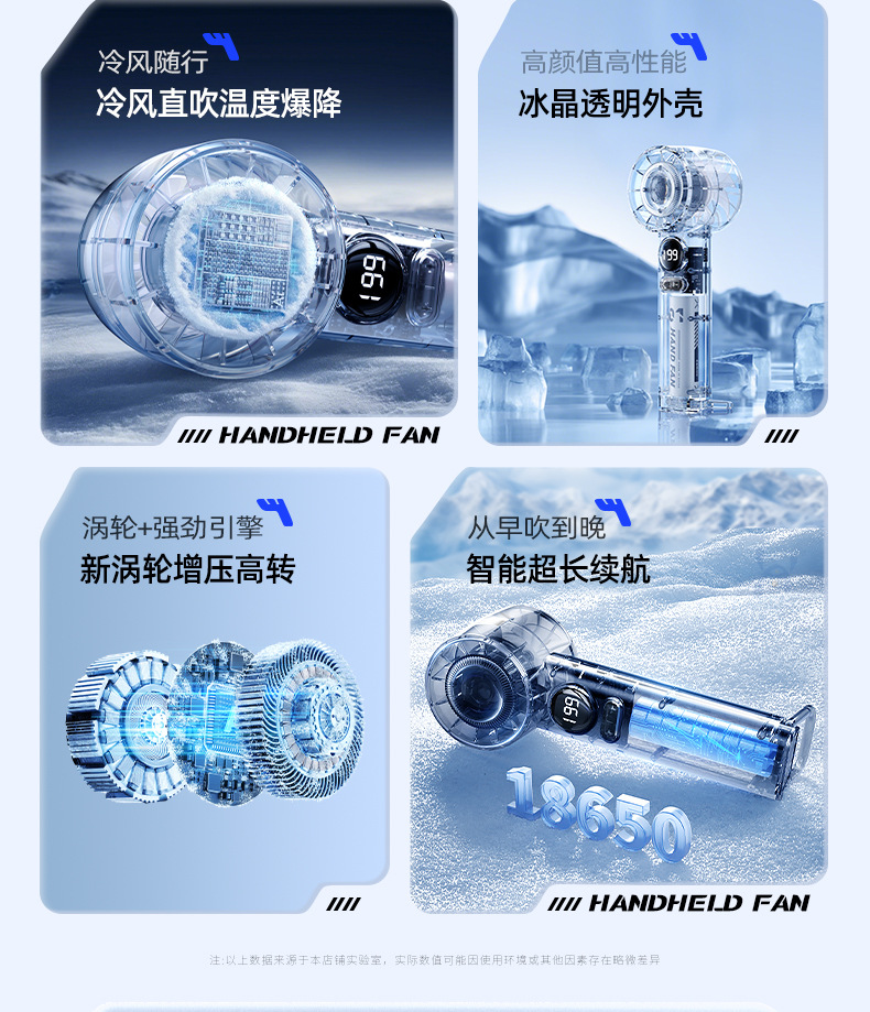 源头一件代发充电手持风扇迷你学生便携式桌面支架涡轮礼品小风扇详情14