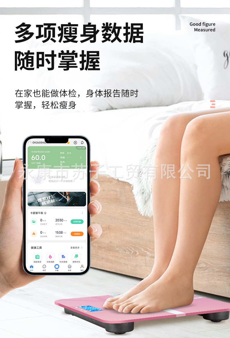 苏子usb充电电子称体重体脂秤精准家用健康秤人体秤成人称重计器详情14