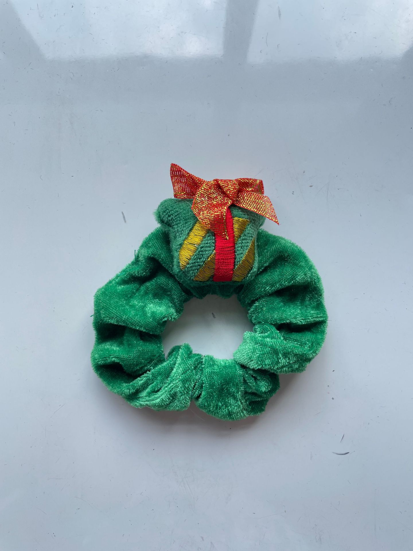 卡通圣诞毛绒发圈 麋鹿老人圣诞节发饰 可爱圣诞树跨境爆款大肠圈详情12