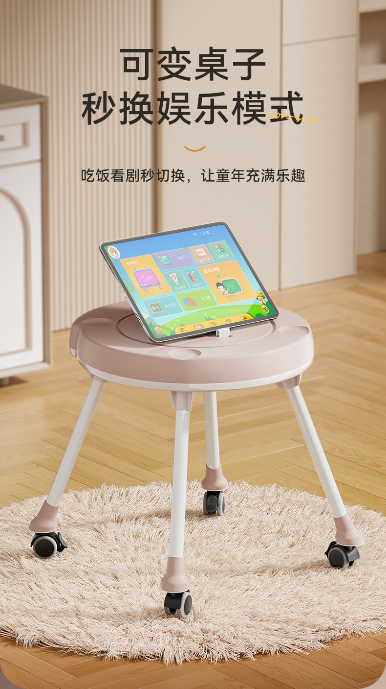 宝宝餐椅多功能调节婴儿餐桌吃饭家用便携式儿童饭桌凳子座椅详情4