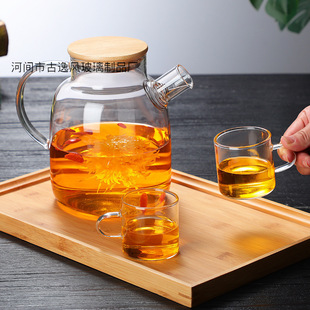 日式竖纹玻璃茶杯防烫隔热茶具泡茶公道杯茶器个人主人杯功夫茶详情4