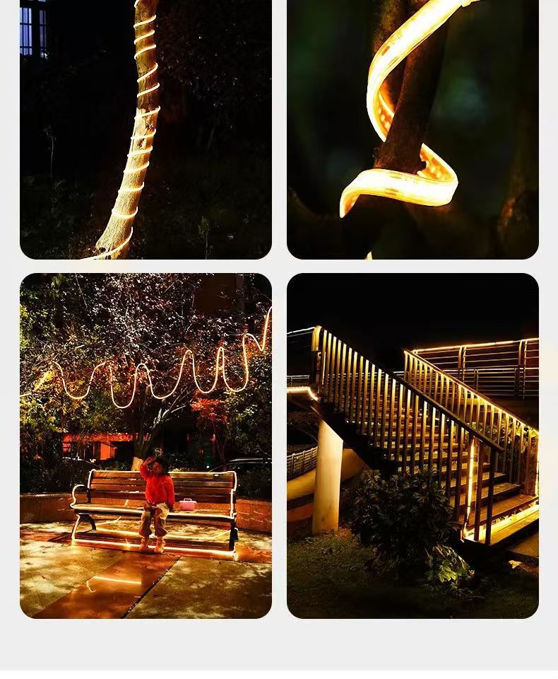 新款太阳能COB灯带户外防水超亮庭院阳台花园氛围灯别墅屋檐灯条详情19