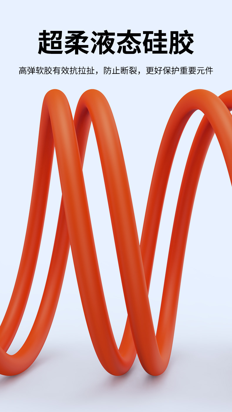 In-stock one-tow three-machine passenger data cable, zinc alloy soft rubber car 120W super fast charging three-in-one mobile phone cable pic 8