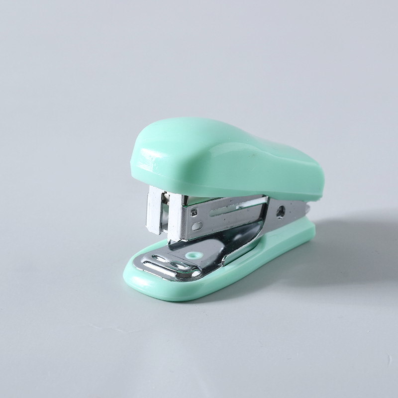 Macaron-colored No. 12 stapler, cute mini binding machine for student stationery, portable and effortless office stapler pic 10