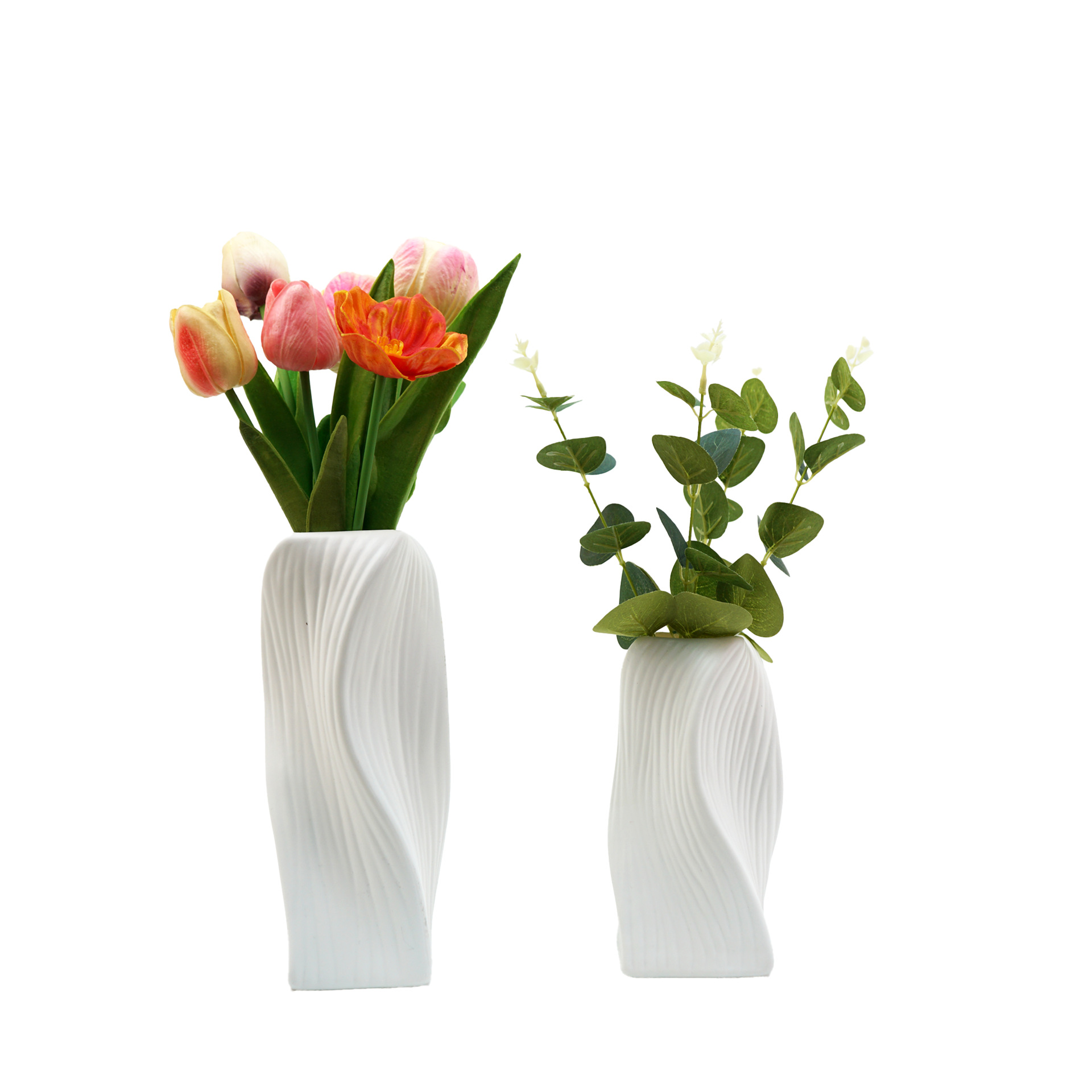 Japanese-style plastic vases for living rooms, homestays, dining rooms, simple line flower arrangements, hydroponic fresh flower decorative items pic 3