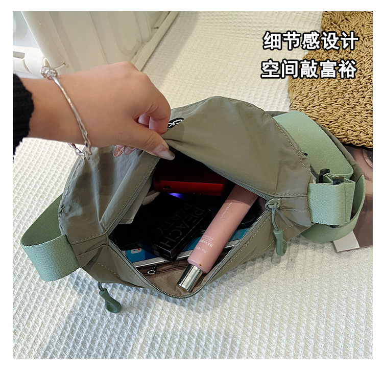 包包女高级感单肩布包小众百搭斜挎女包日系新款外出休闲化妆小包详情12