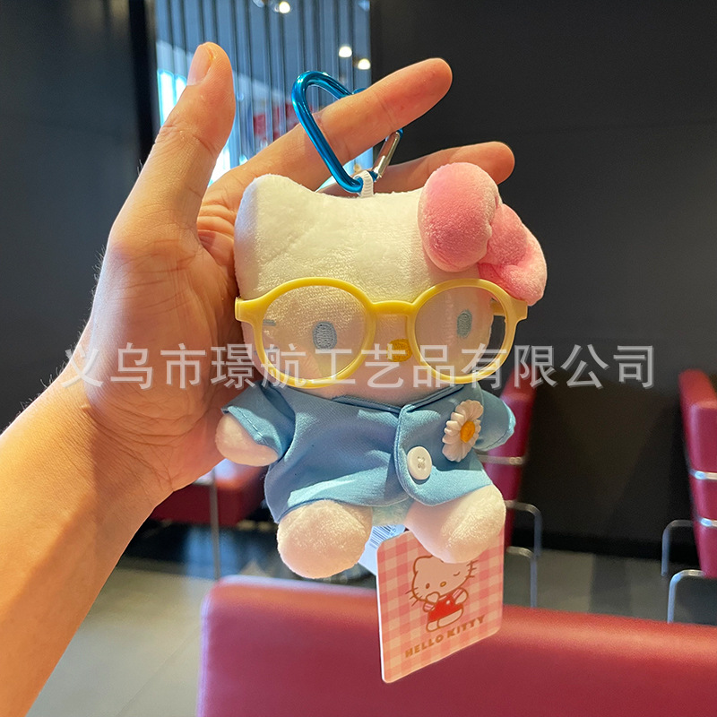 新款可爱hellokitty小挂件毛绒玩偶正版Kitty公仔布娃娃包包挂件详情3