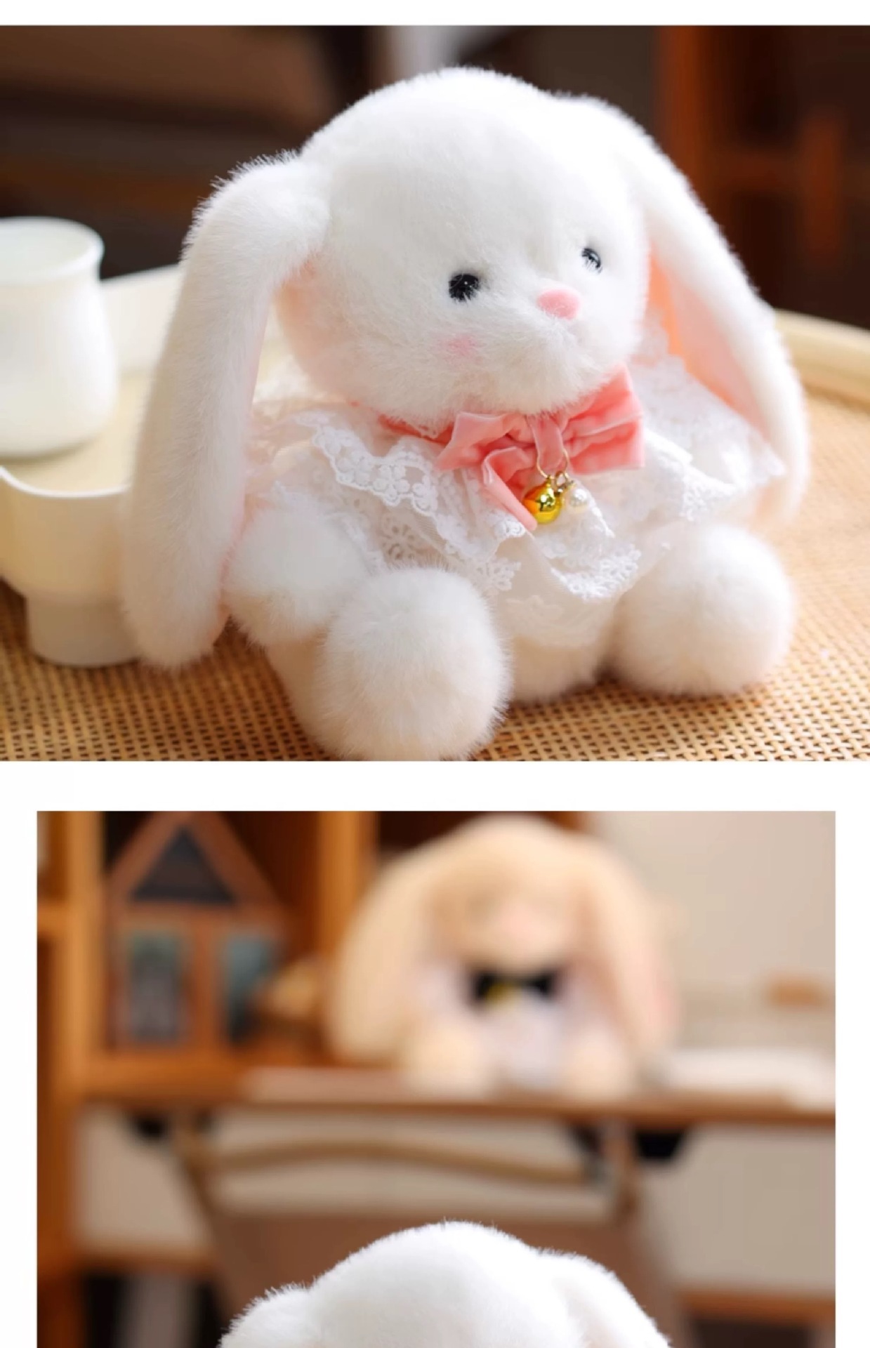 可爱国潮垂耳小兔子公仔毛绒玩具小白兔玩偶安抚娃娃情侣兔生日礼物详情13