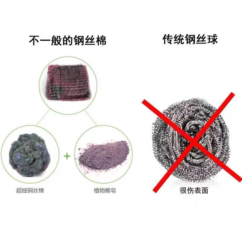 家用德国粉皂钢丝球厨房去污专用刷锅神器不伤锅纳米皂角魔力擦详情4