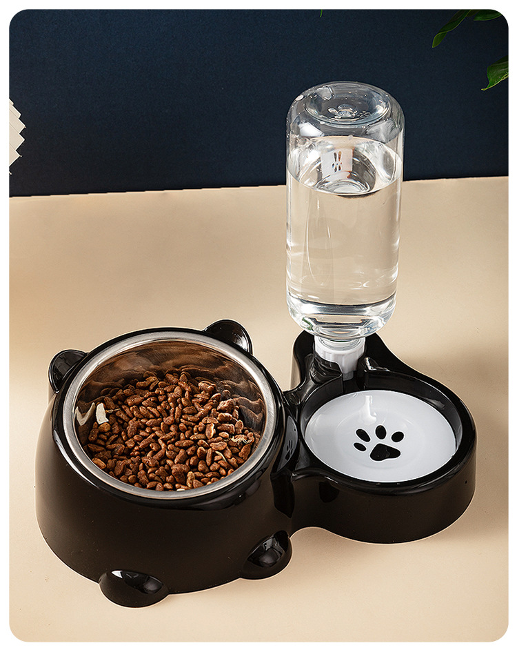 猫碗二合一饮水狗狗食盆水碗饭盆宠物用品猫咪碗宠物喝水喂食一体详情14