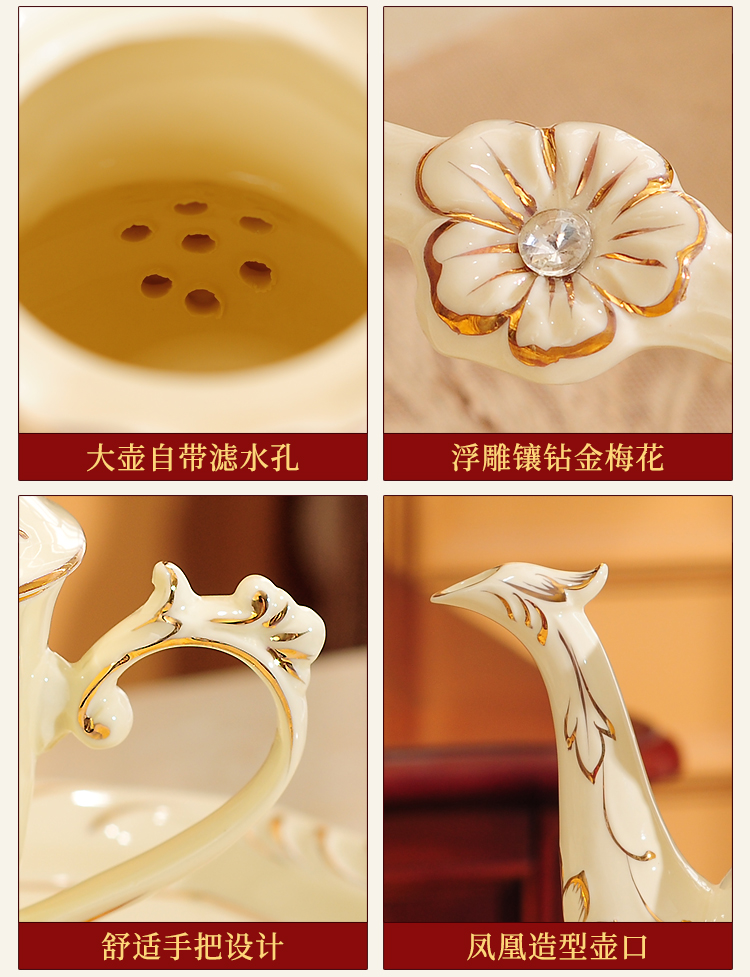 陶瓷咖啡杯子欧式小奢华家用水具茶杯英式下午茶结婚茶具套装陪嫁详情8