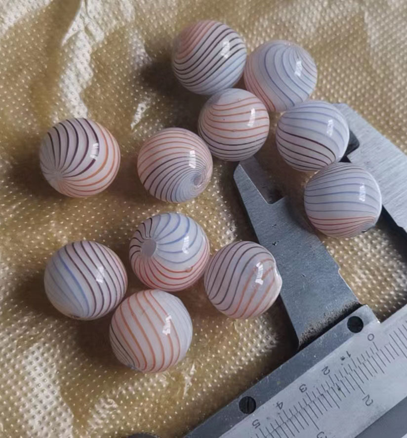 古法琉璃复古彩色空心琉璃珠琉璃泡泡琉璃球DIY仙女耳环手链项链详情3