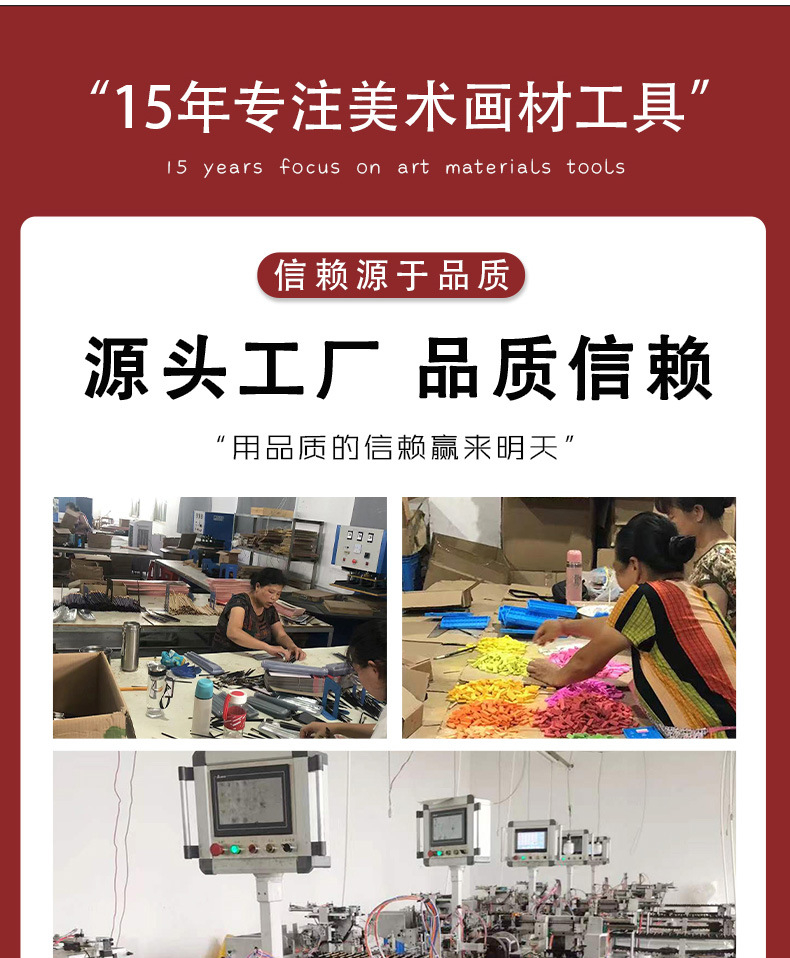 博艺宣跨境木质尼龙画笔套装学生美术专业绘画水粉笔丙烯油画笔详情12