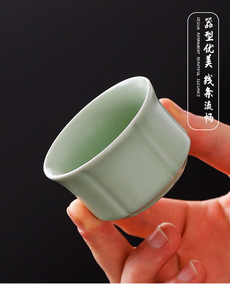 Ru Kiln Ge Kiln Gongfu tea sets, small tea cups, tea tasting cups, tea bowls, personal cups, home and office single cups, tea brewing cups pic 10