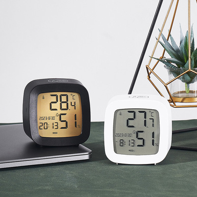 New cross-camera multi-functional clock LED electronic clock, fresh living room wall clock, can be hung or stood up, dual-purpose clock 6650 pic 9